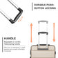 Kono K2191L Hard Shell Medium Suitcase - 24 Inch