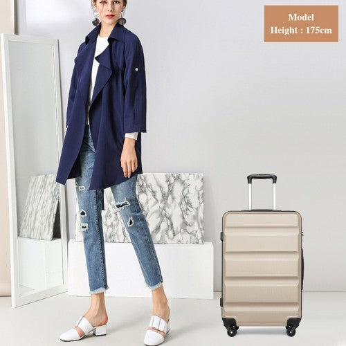 Kono K2191L Hard Shell Medium Suitcase - 24 Inch