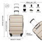Kono K2191L Hard Shell Medium Suitcase - 24 Inch