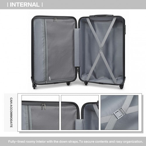 Kono K2191L Hard Shell Cabin Suitcase - 19 Inch