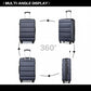 Kono K2191L Hard Shell Medium Suitcase - 24 Inch