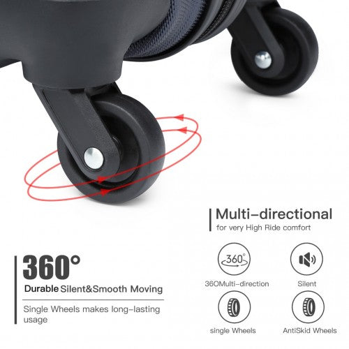 Kono K2191L Hard Shell Large Suitcase - 28 Inch