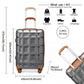 Kono K2292L Hard Shell Medium Suitcase - 24 Inch