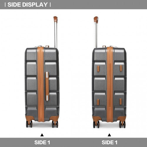 Kono K2292L Hard Shell Medium Suitcase - 24 Inch