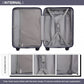 Kono K2292L Hard Shell Medium Suitcase - 24 Inch