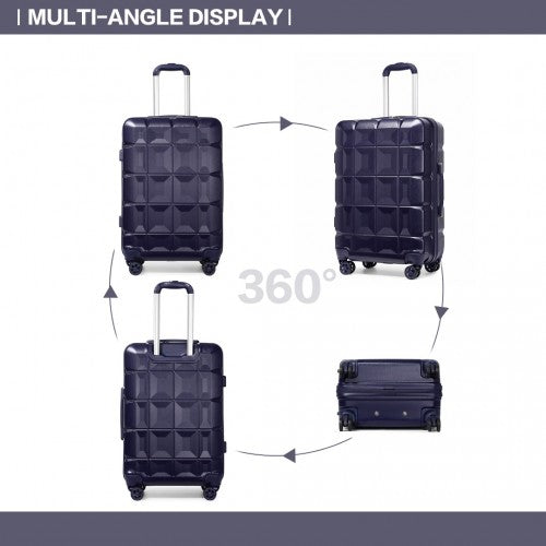 Kono K2292L Hard Shell Medium Suitcase - 24 Inch