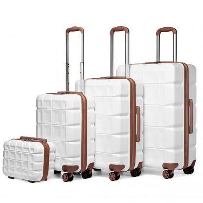 Kono K2292L Hard Shell 4 Piece Suitcase Set