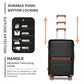 Kono K2392L Hard Shell Large Suitcase - 28 Inch