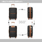 Kono K2392L Hard Shell Large Suitcase - 28 Inch