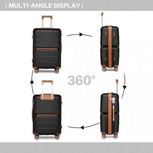 Kono K2392L Hard Shell Medium Suitcase - 24 Inch