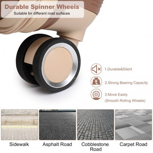 Kono K2392L Hard Shell Medium Suitcase - 24 Inch