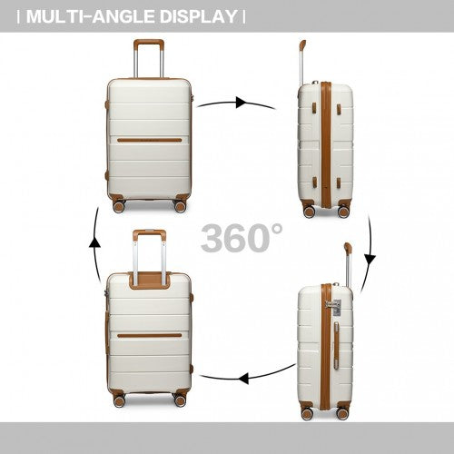 Kono K2392L Hard Shell Large Suitcase - 28 Inch