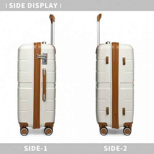 Kono K2392L Hard Shell Cabin Suitcase - 20 Inch