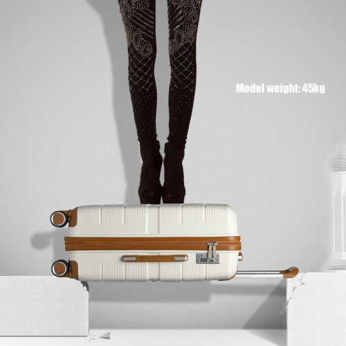 Kono K2392L Hard Shell Cabin Suitcase - 20 Inch