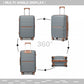 Kono K2392L Hard Shell Large Suitcase - 28 Inch