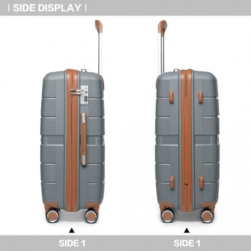 Kono K2392L Hard Shell Large Suitcase - 28 Inch