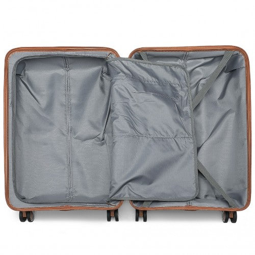 Kono K2392L Hard Shell Cabin Suitcase - 20 Inch
