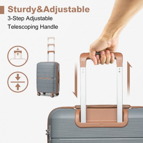 Kono K2392L Hard Shell Medium Suitcase - 24 Inch