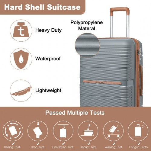 Kono K2392L Hard Shell Cabin Suitcase - 20 Inch