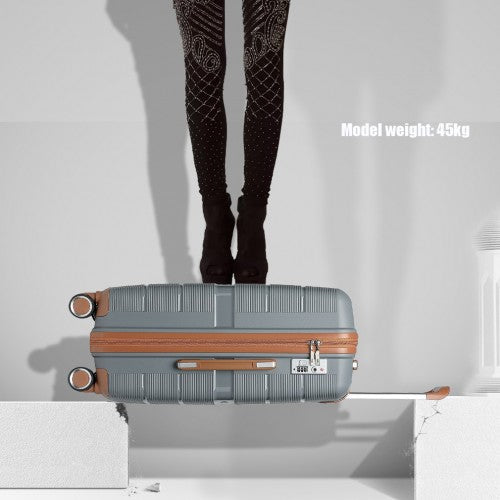 Kono K2392L Hard Shell Cabin Suitcase - 20 Inch