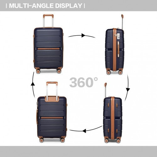 Kono K2392L Hard Shell Large Suitcase - 28 Inch