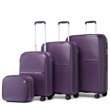 Kono K2393L Hard Shell 4 Piece Suitcase Set