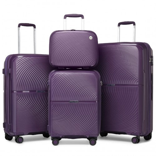 Kono K2393L Hard Shell 4 Piece Suitcase Set