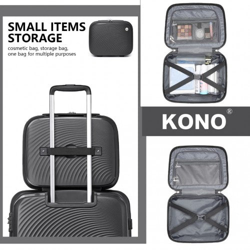 Kono K2393L Hard Shell Cabin Suitcase - 14 Inch