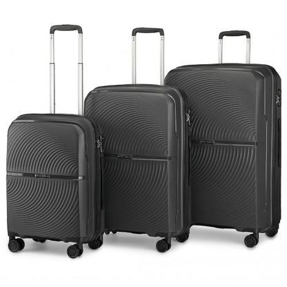 Kono K2393L Hard Shell 3 Piece Suitcase Set