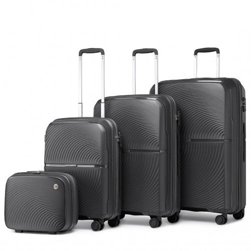 Kono K2393L Hard Shell 4 Piece Suitcase Set