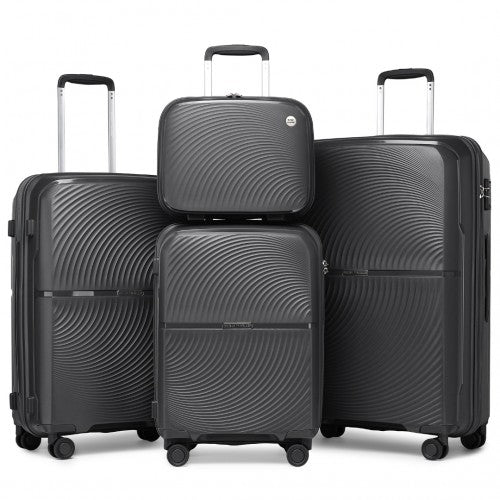 Kono K2393L Hard Shell 4 Piece Suitcase Set