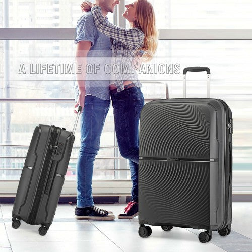Kono K2393L Hard Shell Medium Suitcase - 24 Inch