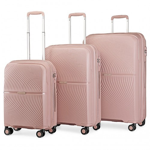 Kono K2393L Hard Shell 3 Piece Suitcase Set