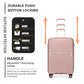 Kono K2393L Hard Shell 3 Piece Suitcase Set