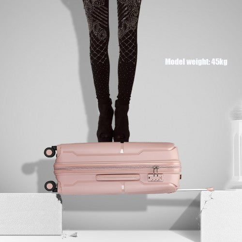 Kono K2393L Hard Shell Medium Suitcase - 24 Inch