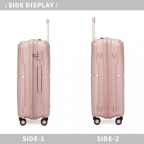 Kono K2393L Hard Shell Medium Suitcase - 24 Inch