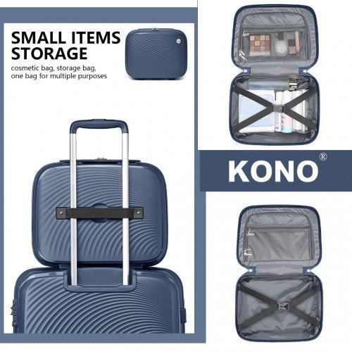 Kono K2393L Hard Shell Cabin Suitcase - 14 Inch