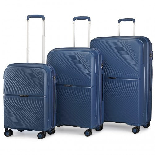 Kono K2393L Hard Shell 3 Piece Suitcase Set