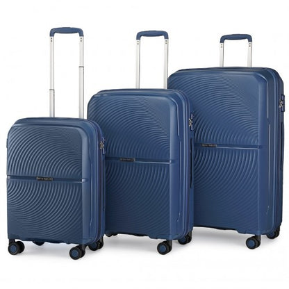 Kono K2393L Hard Shell 3 Piece Suitcase Set