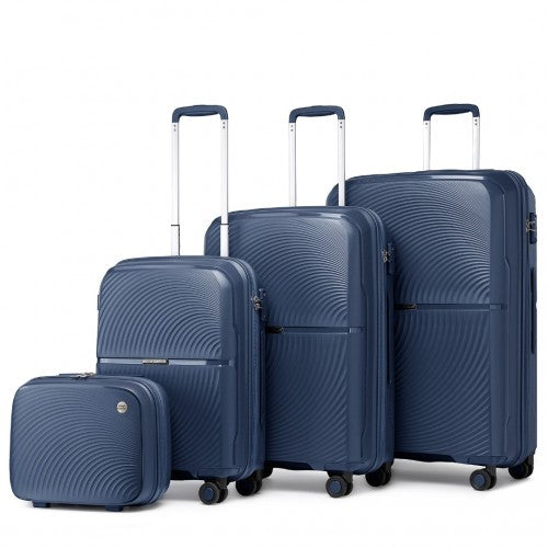 Kono K2393L Hard Shell 4 Piece Suitcase Set