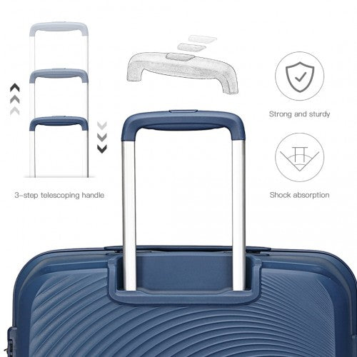 Kono K2393L Hard Shell 4 Piece Suitcase Set