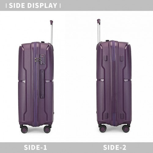 Kono K2393L Hard Shell Medium Suitcase - 24 Inch