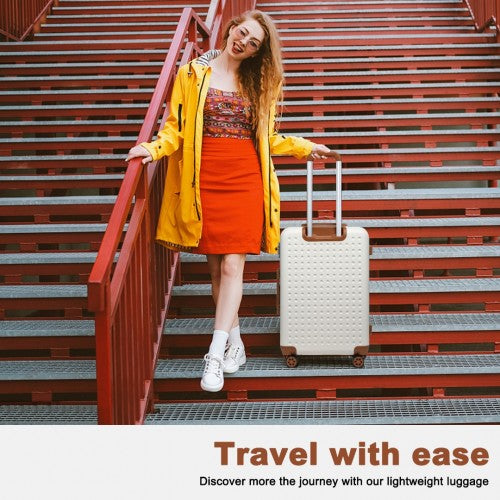 Kono K2394L Hard Shell Large Suitcase - 28 Inch