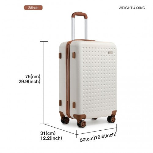 Kono K2394L Hard Shell Large Suitcase - 28 Inch