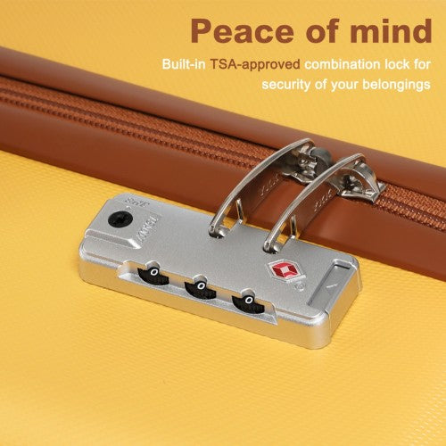 Kono K2394L Hard Shell Cabin Suitcase - 20 Inch