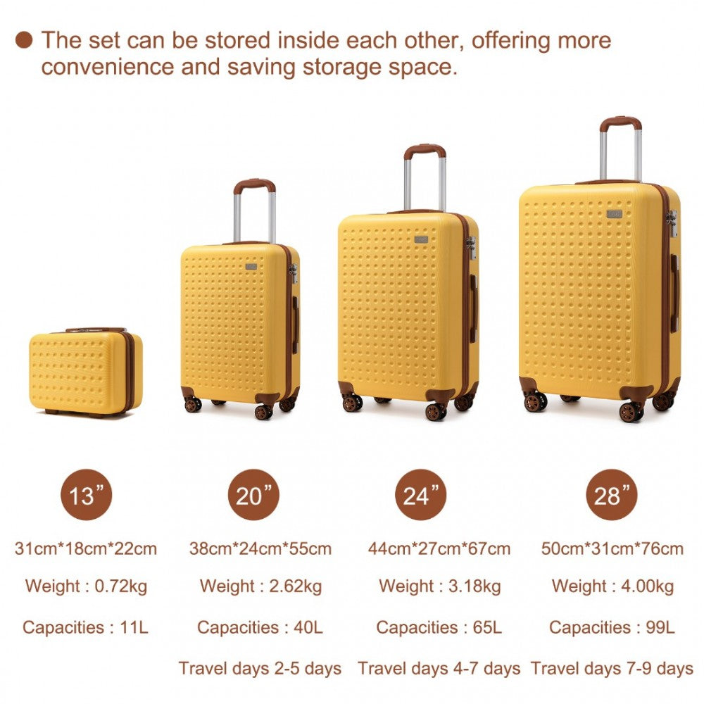 British Traveler ABS K2394L Suitcase