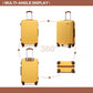 Kono K2394L Hard Shell 4 Piece Suitcase Set