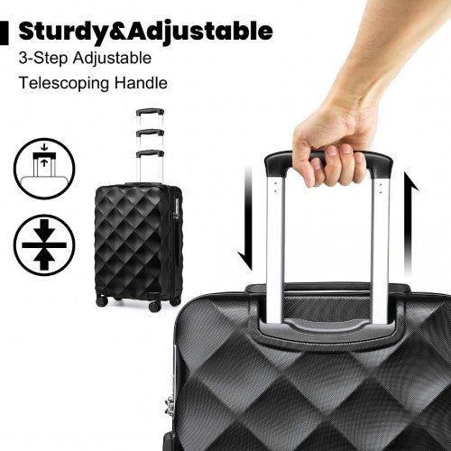Kono K2395L Hard Shell Large Suitcase - 28 Inch