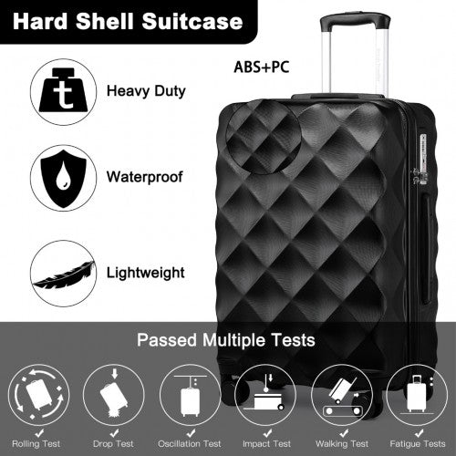 Kono K2395L Hard Shell Large Suitcase - 28 Inch