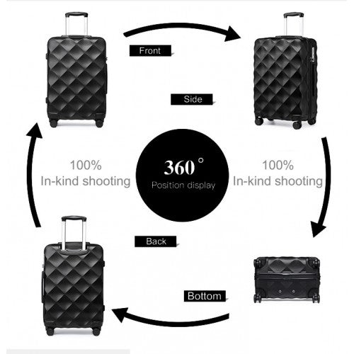 Kono K2395L Hard Shell Large Suitcase - 28 Inch